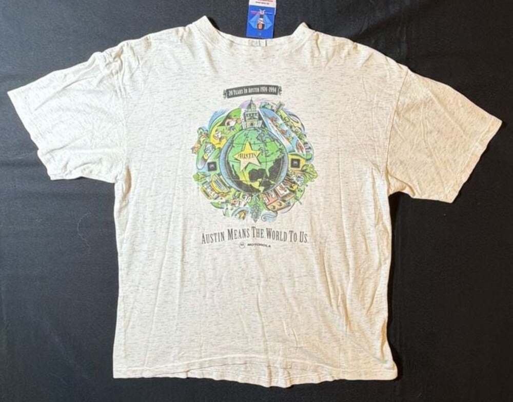 Vintage 1994 Motorola Austin 20th Anniversary Graphic T-Shirt